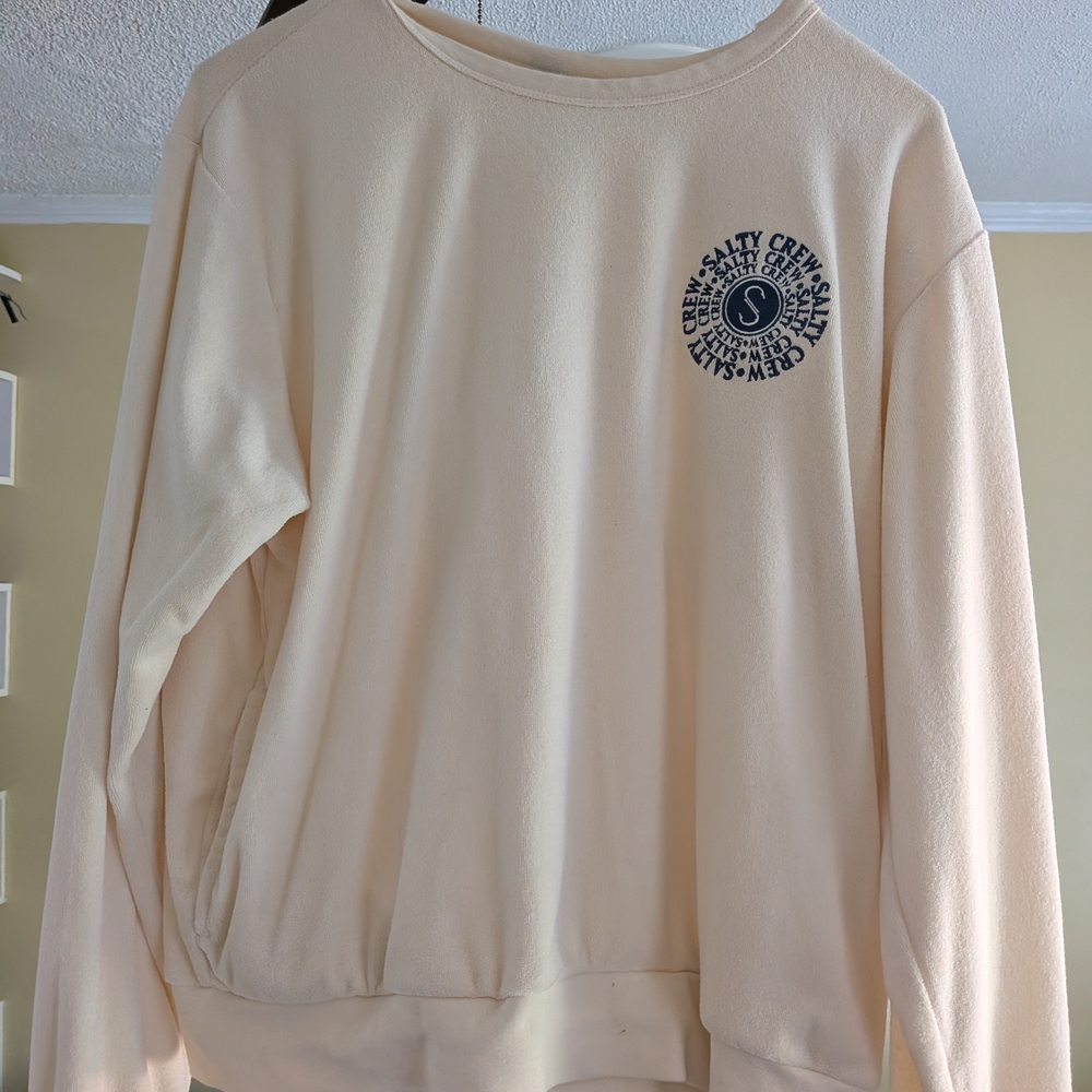 Salty Crew Women's Off-White Crew Neck Sweater